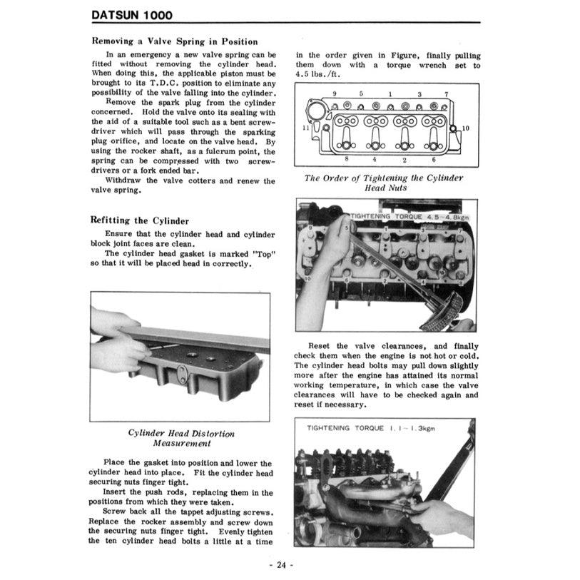 DATSUN 1000 B10 1966-1969 Full Manual Set – Repair & Maintenance Manual