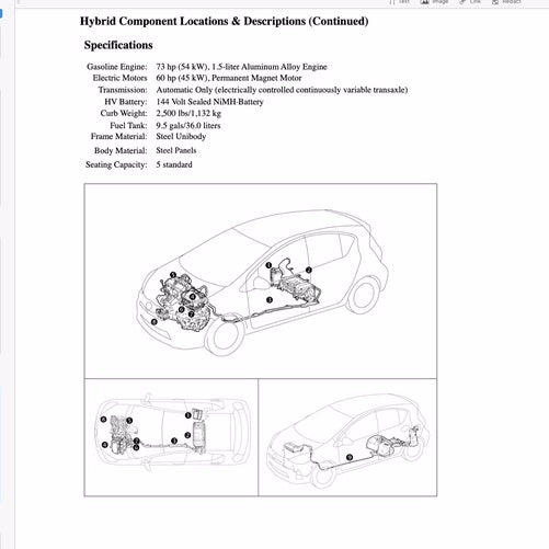 TOYOTA PRIUS-C NHP10 2012-2019 Full Manual Set – Repair & Maintenance Manual