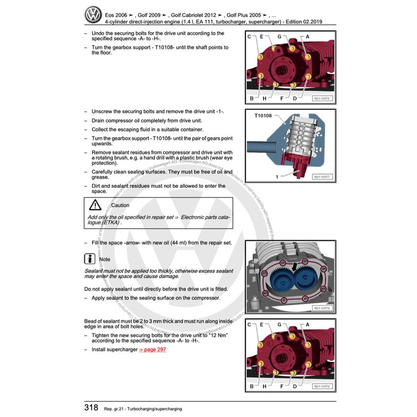 VW SCIROCCO 2009-2017 Full Manual Set – Repair & Maintenance Manual