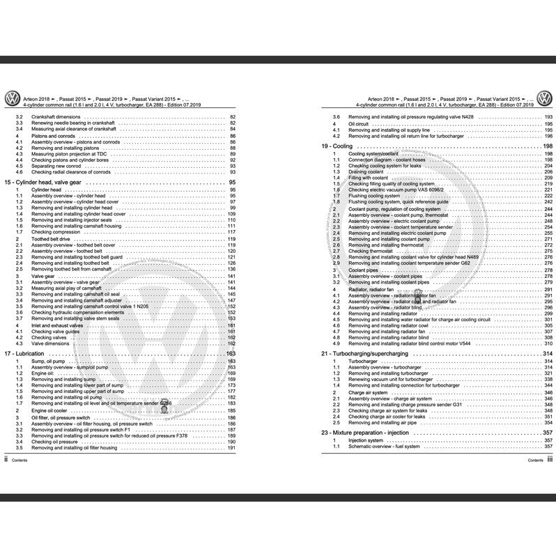 VW PASSAT B7 2011-2015 Full Manual Set – Repair & Maintenance Manual
