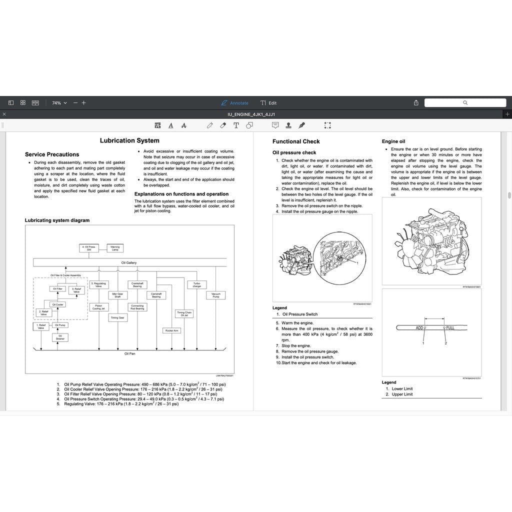 ISUZU ENGINE 4JK1 Workshop Repair Manual- ISUZU D-MAX