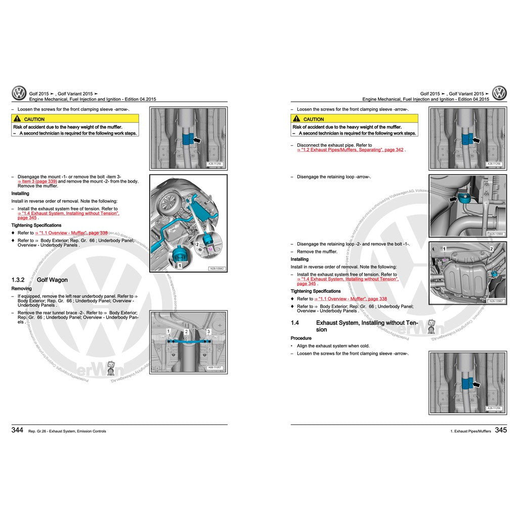 VW GOLF MK7 2013-2020 Full Manual Set – SERVICE REPAIR WORKSHOP MANUAL