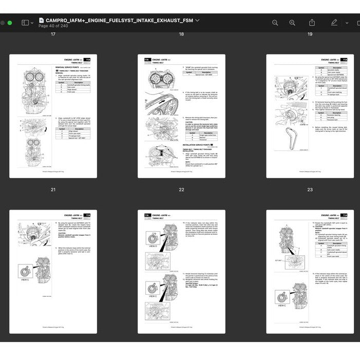 PROTON CAMPRO IAFMand ENGINE WORKSHOP MANUAL and WIRING BULLETIN