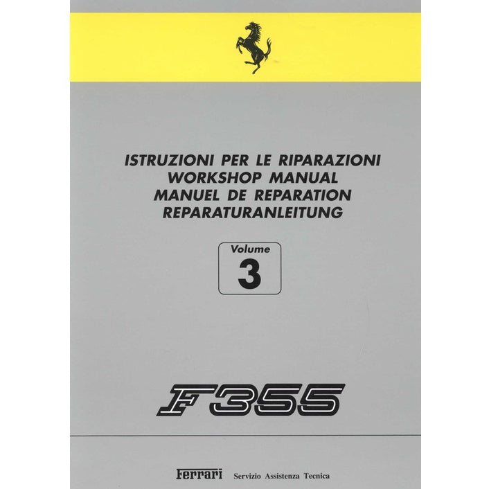 FERRARI F355/ F129 1995-1999 Full Manual Set – Repair & Maintenance Manual and Spare Parts Catalog