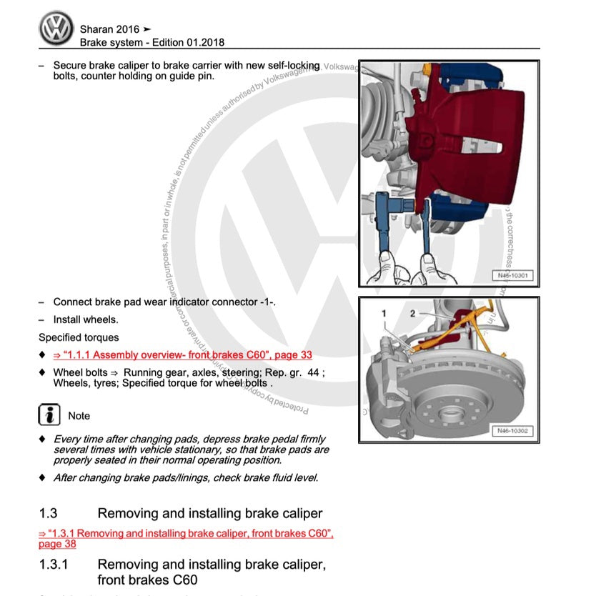 VW SHARAN 7N 2011-2020 Full Manual Set – Repair & Maintenance Manual