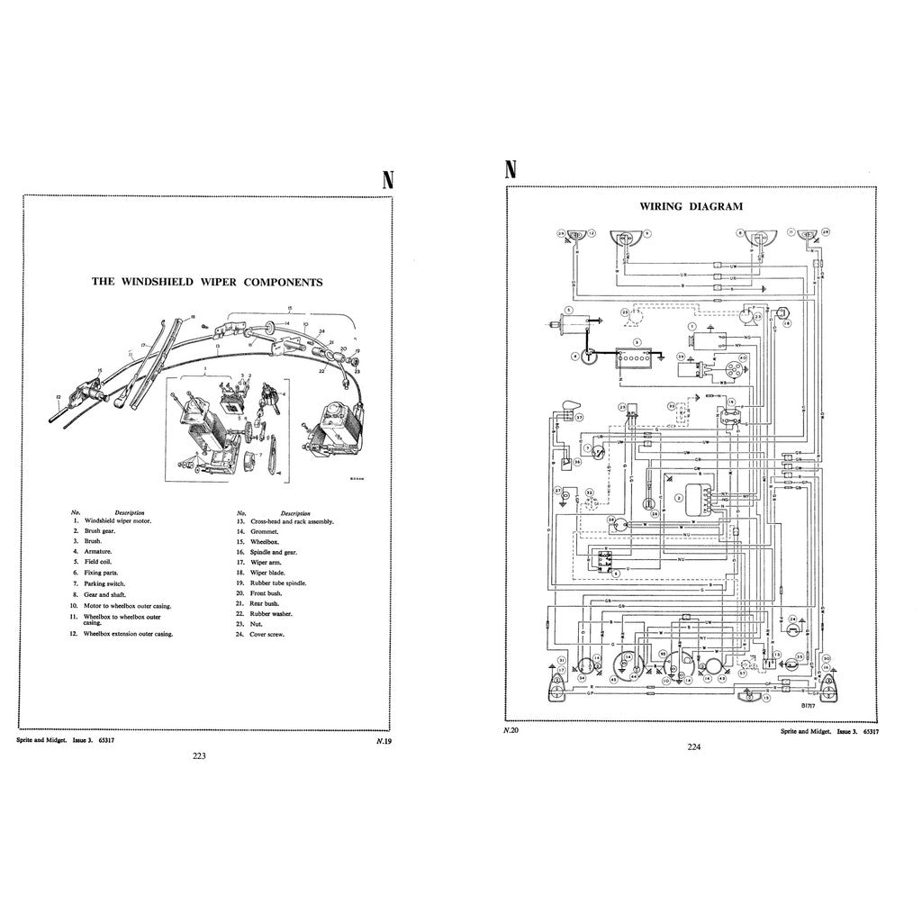 [CLASSIC] MG MIDGET/ SPRITE MKII, MKIII, MKIV Full Manual Set – FACTORY Repair & Maintenance Manual