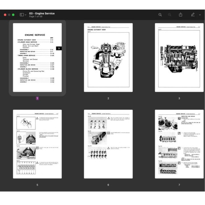 [CLASSIC] TOYOTA "4M" ENGINE 1977-1986 Full Manual Set – REPAIR MANUAL