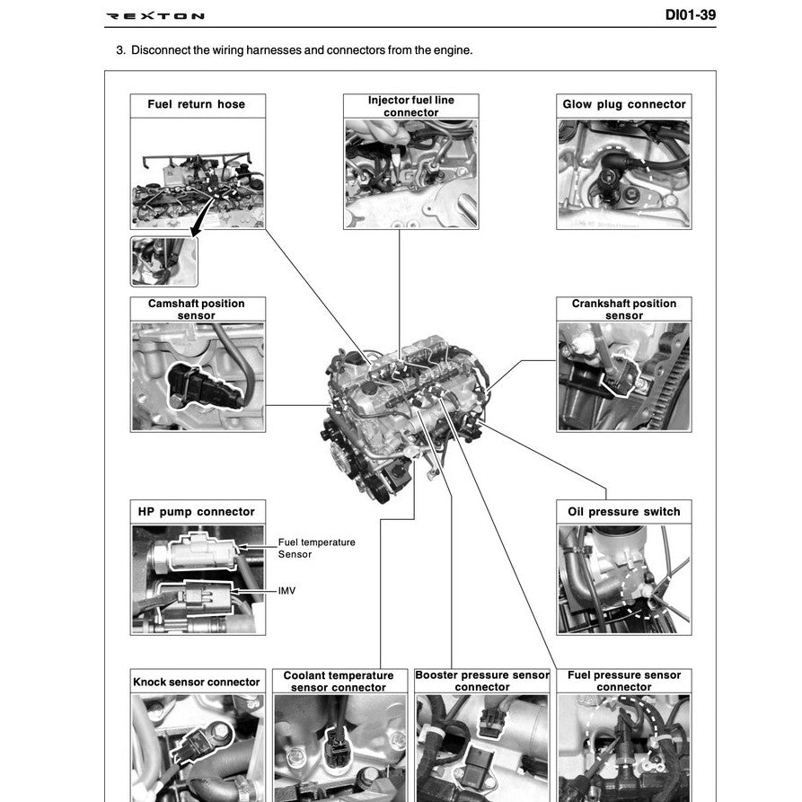SSANGYONG REXTON Y200/250/270 2001-2012 Full Manual Set – Repair & Maintenance Manual