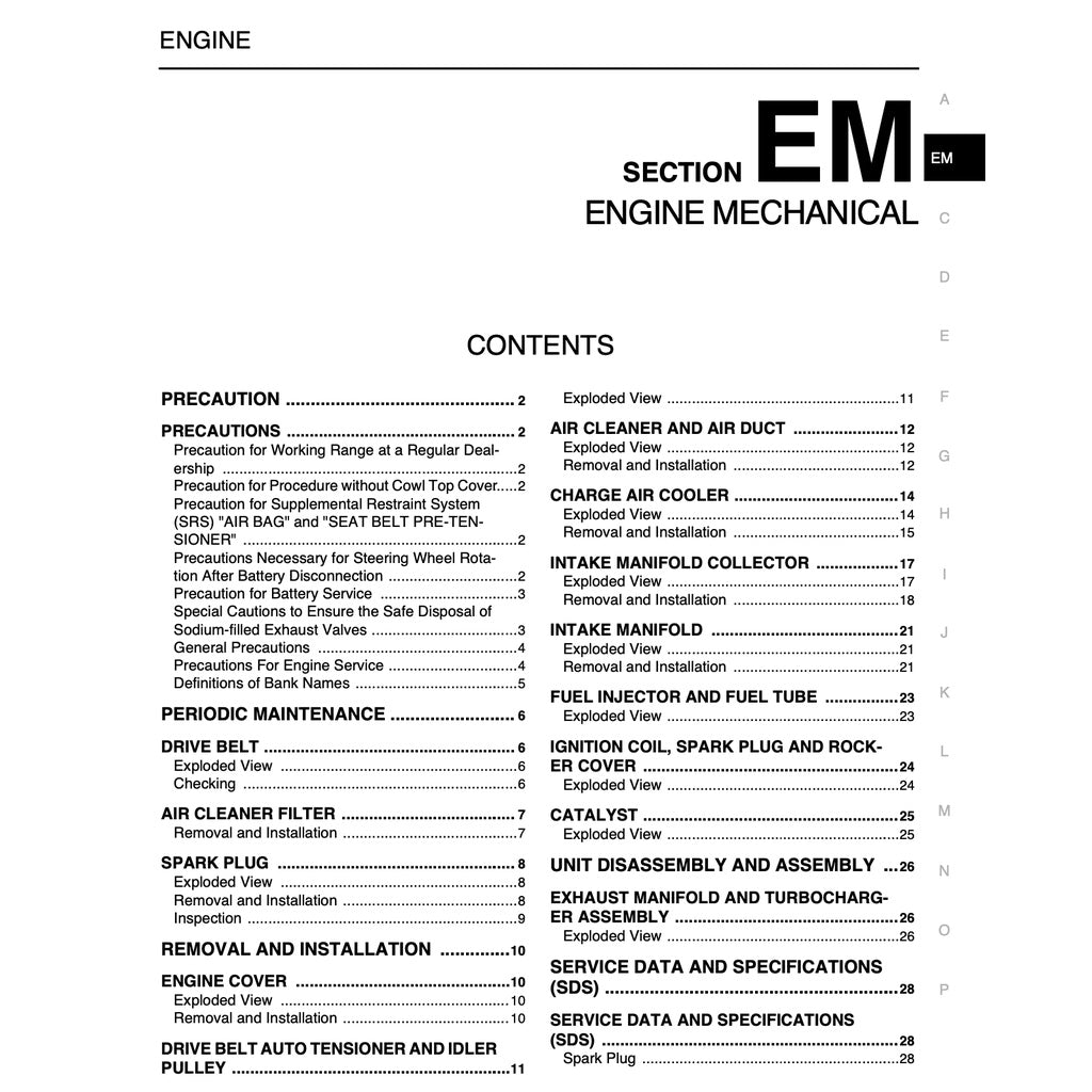 NISSAN GT-R R35 2007-2014 Full Manual Set – Repair & Maintenance Manual