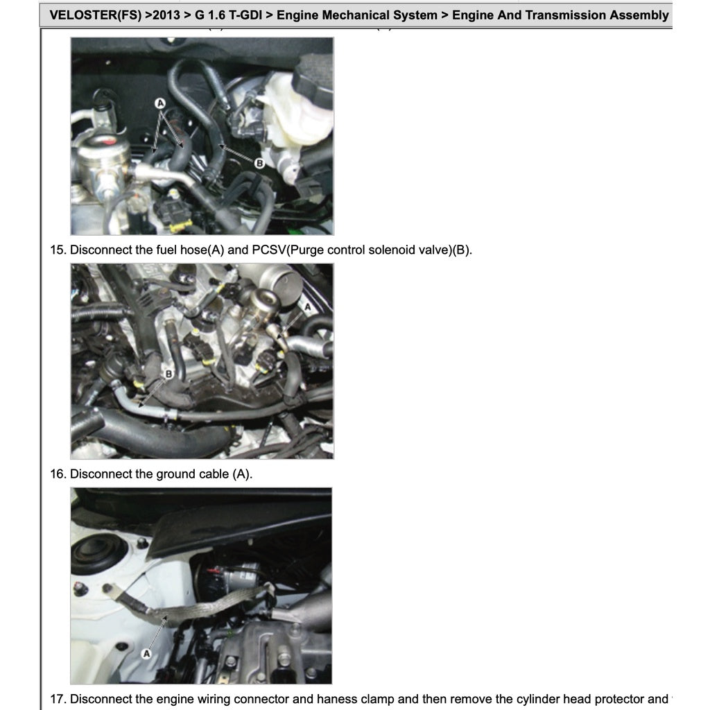 HYUNDAI VELOSTER FS 2011-2018 Full Manual Set – Repair & Maintenance Manual