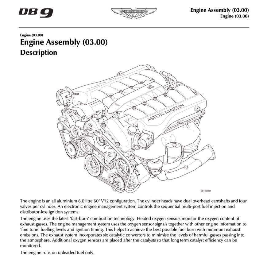 ASTON MARTIN DB9 2005-2016 Full Manual Set – Repair & Maintenance Manual