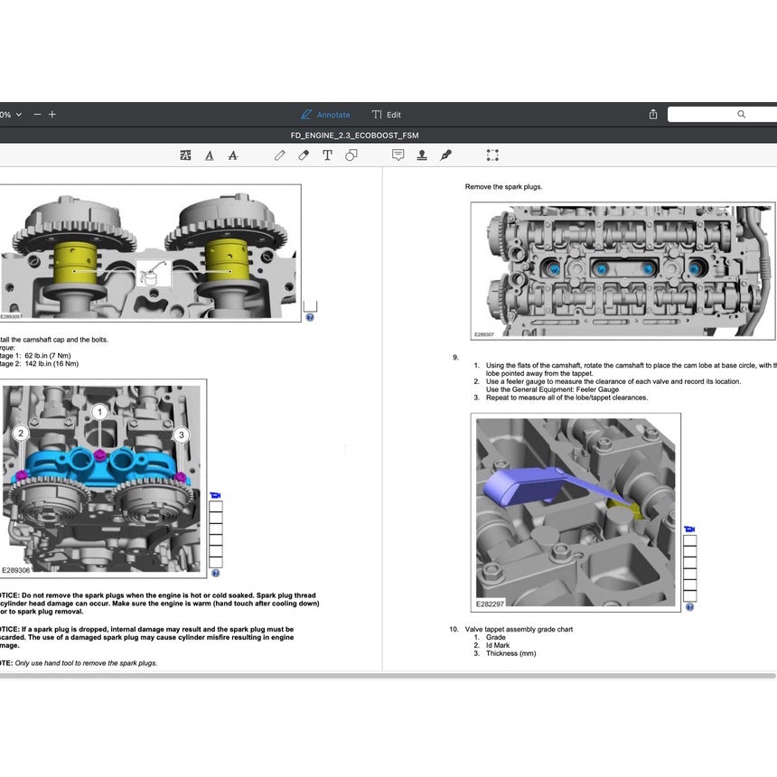 FORD 2.3L ECOBOOST ENGINE Workshop Repair Manual - Ford Ranger/ Ford Mustang/ Ford Focus RS