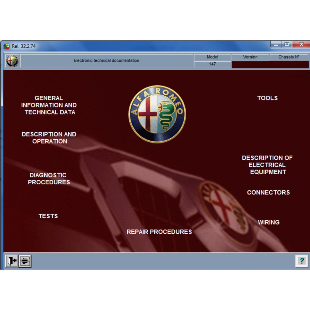 Alfa Romeo 147 TYPE 937 2005-2010 Full Manual Set – Repair & Maintenance Manual