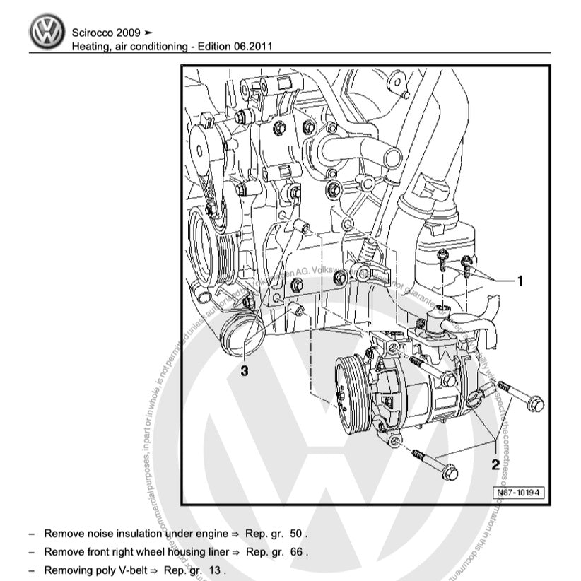 VW SCIROCCO 2009-2017 Full Manual Set – Repair & Maintenance Manual