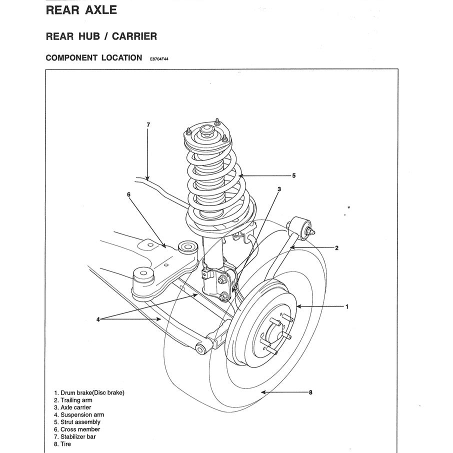 HYUNDAI TUCSON JM 2004-2009 Full Manual Set – Repair & Maintenance Manual