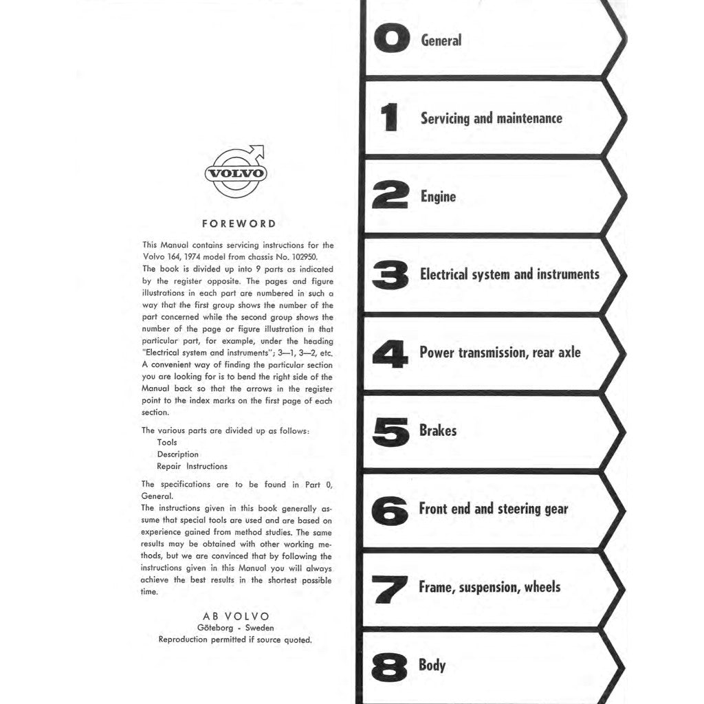 [CLASSIC] VOLVO 164 1968-1975 Full Manual Set – Repair & Maintenance Manual