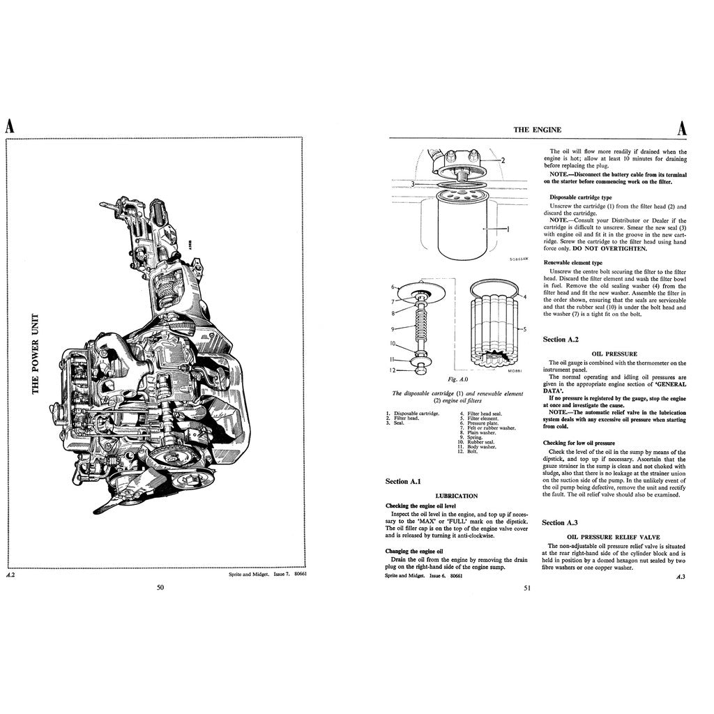 [CLASSIC] MG MIDGET/ SPRITE MKII, MKIII, MKIV Full Manual Set – FACTORY Repair & Maintenance Manual