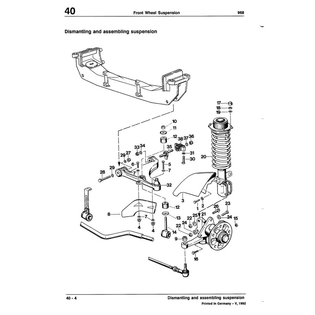 PORSCHE 968 1991-1995 Full Manual Set – Repair & Maintenance Manual