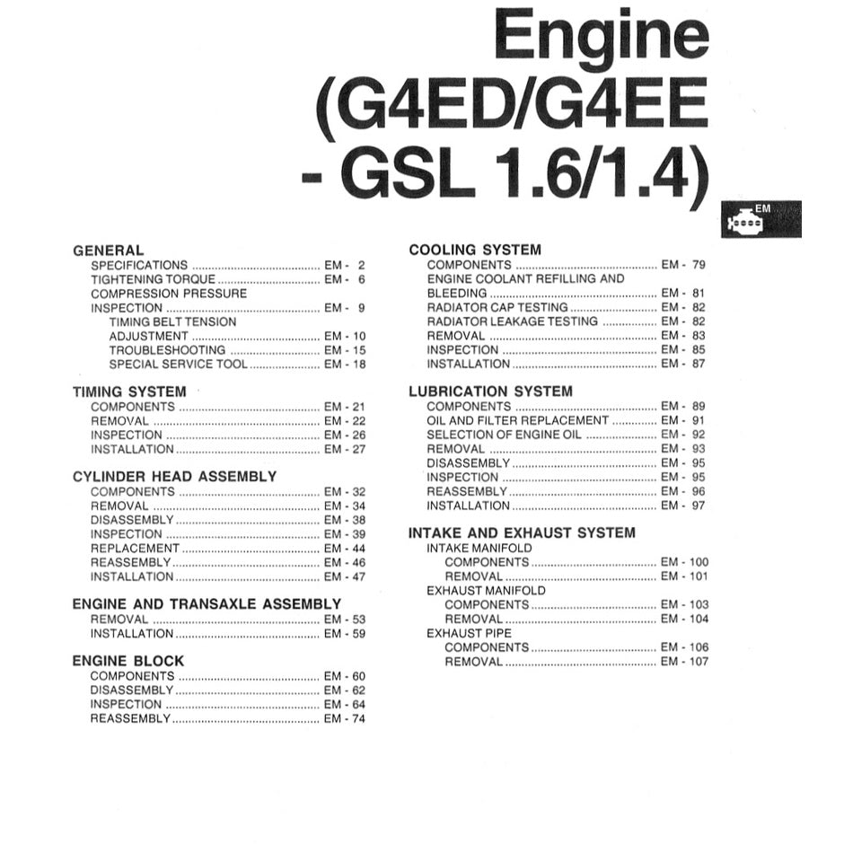 HYUNDAI GETZ 2002-2011 Full Manual Set – Repair & Maintenance Manual