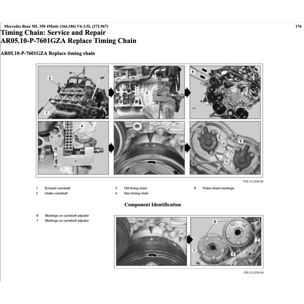 MERCEDES BENZ W164 M272 2005-2011 Full Manual Set – Repair & Maintenance Manual