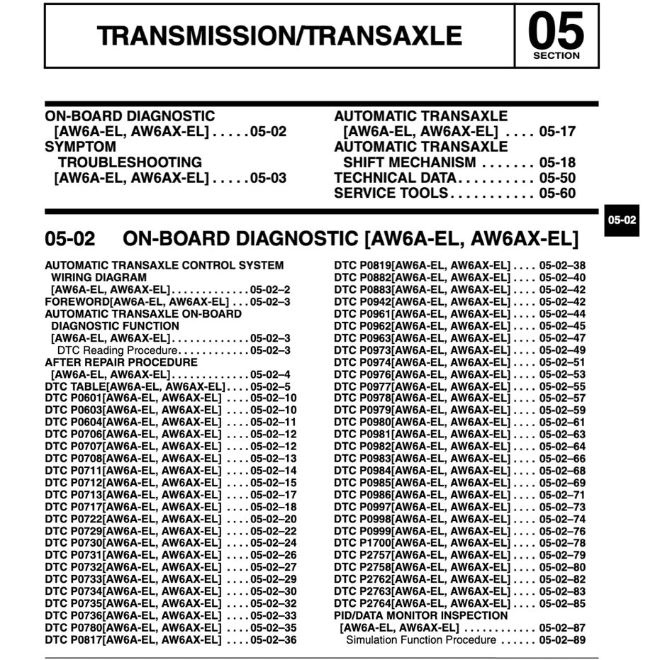 MAZDA CX-7 ER 2007-2012 Full Manual Set – Repair & Maintenance Manual