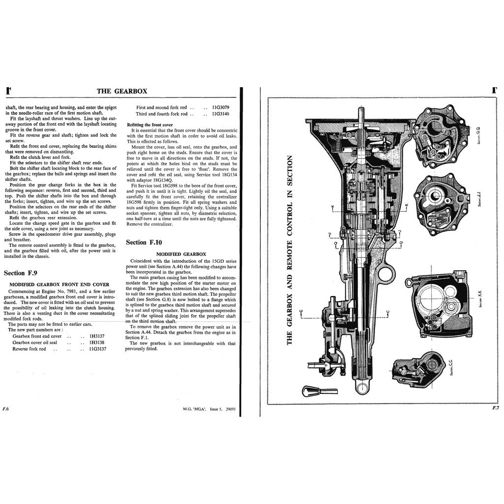 [CLASSIC] MG MGA 1955-1962 Full Manual Set – Repair & Maintenance Manual