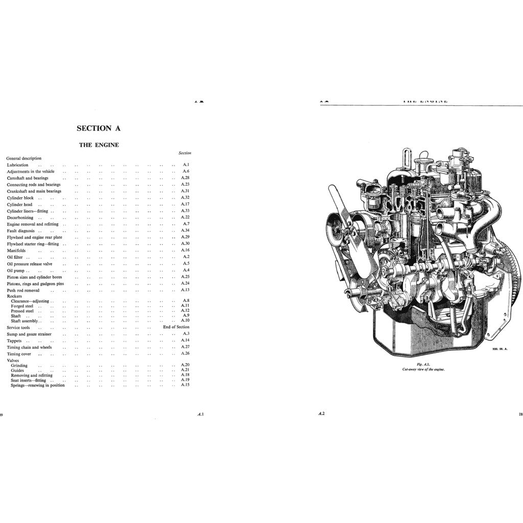 [CLASSIC] AUSTIN A30 & A35 1951-1968 Full Manual Set – Repair & Maintenance Manual