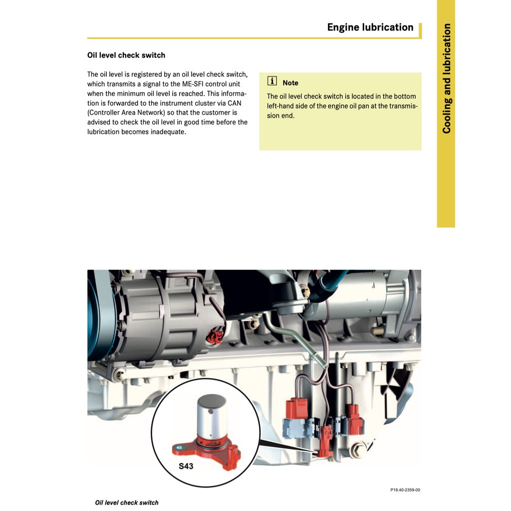 MERCEDES BENZ ENGINE M271 EVO Workshop Repair Manual