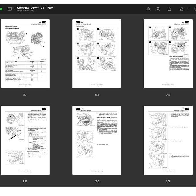 PROTON CAMPRO IAFMand ENGINE WORKSHOP MANUAL and WIRING BULLETIN