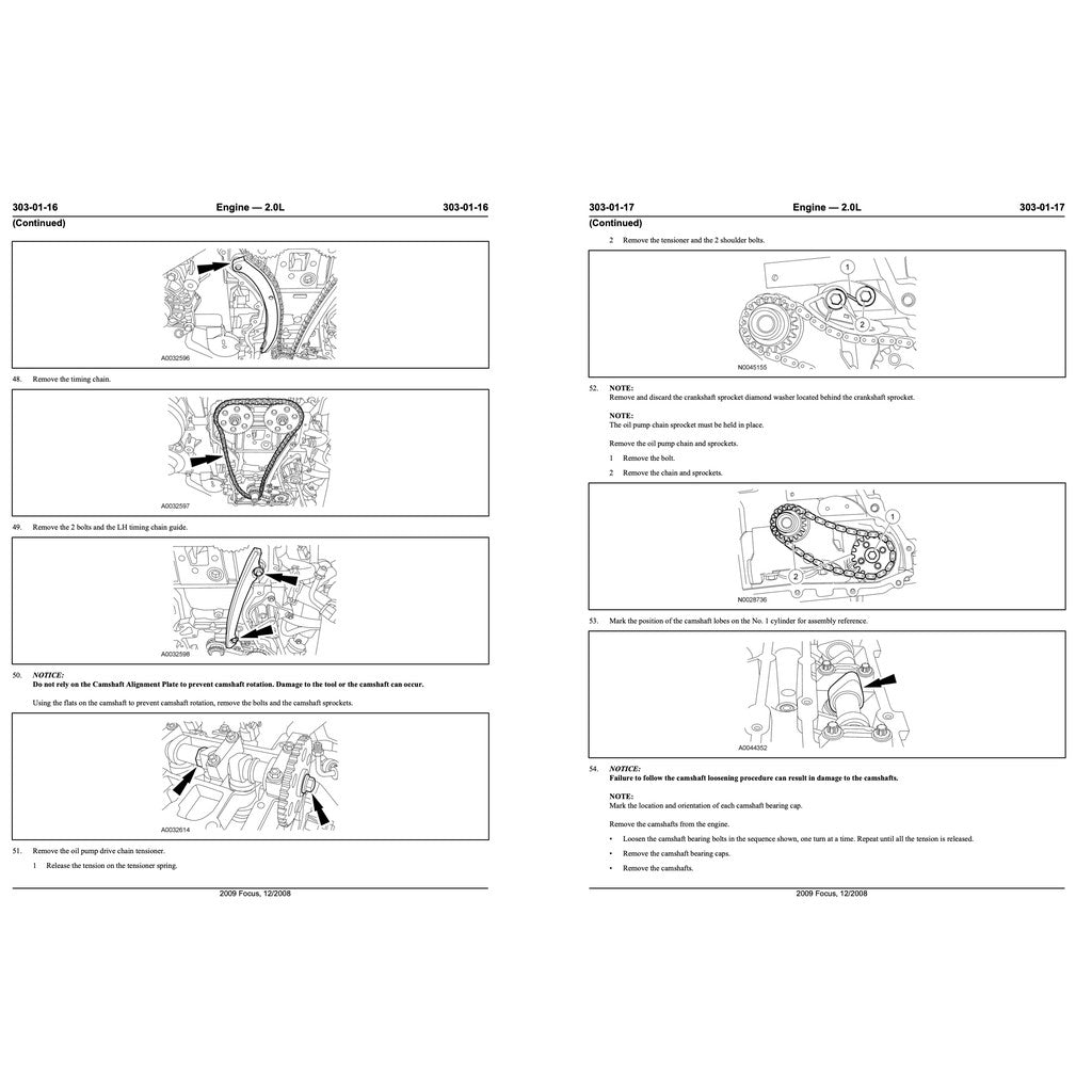 FORD DURATEC 2.0L ENGINE WORKSHOP MANUAL