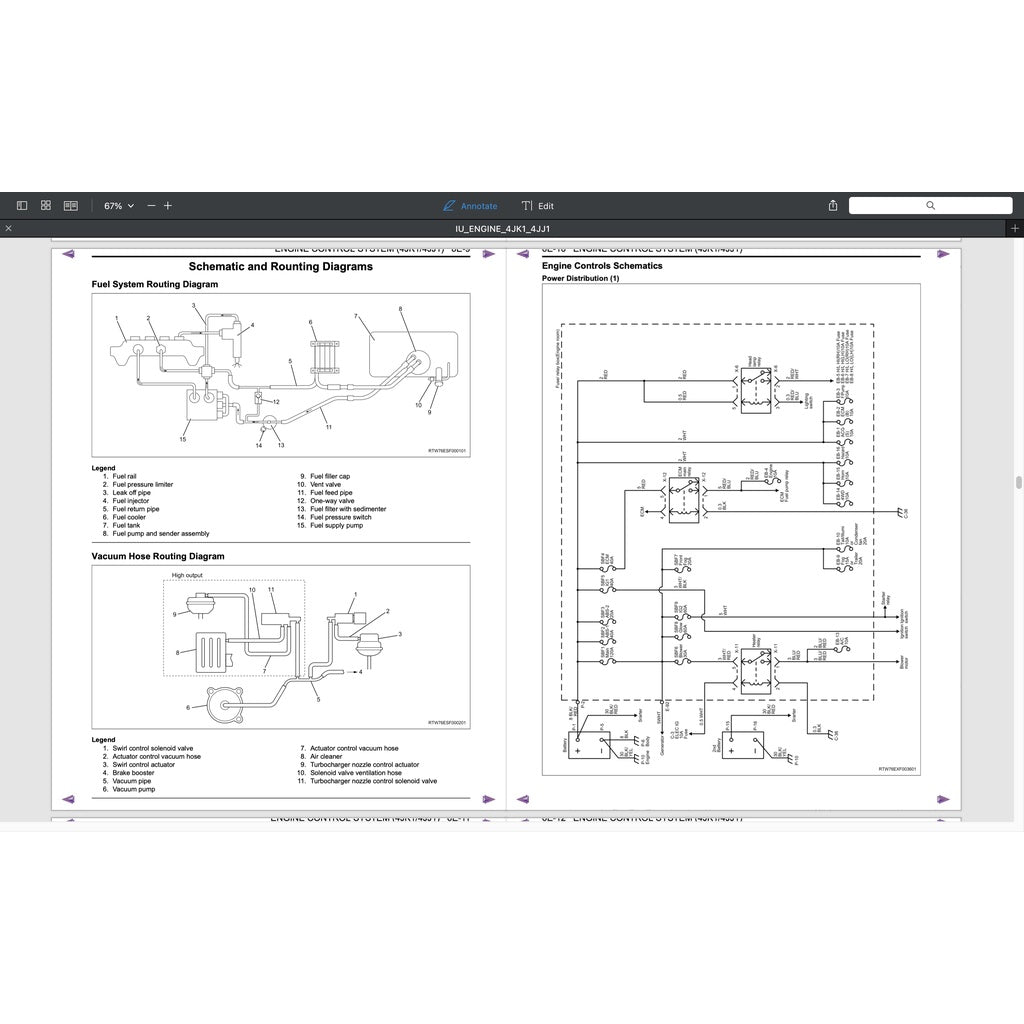 ISUZU ENGINE 4JK1 Workshop Repair Manual- ISUZU D-MAX