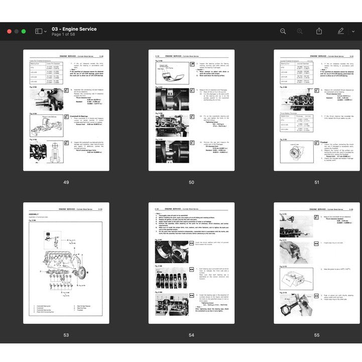 [CLASSIC] TOYOTA "4M" ENGINE 1977-1986 Full Manual Set – REPAIR MANUAL