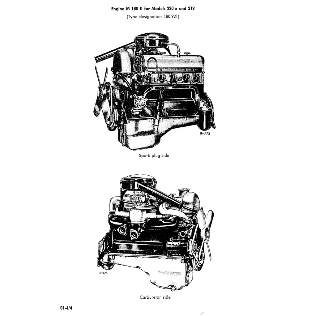 MERCEDES BENZ W120 W121 "PONTON" 1953-1963 Full Manual Set – Repair & Maintenance Manual