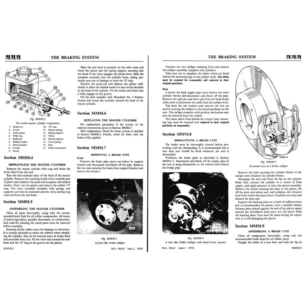 [CLASSIC] MG MGA 1955-1962 Full Manual Set – Repair & Maintenance Manual