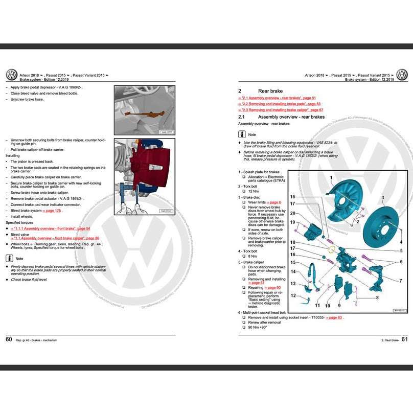 VW PASSAT B7 2011-2015 Full Manual Set – Repair & Maintenance Manual