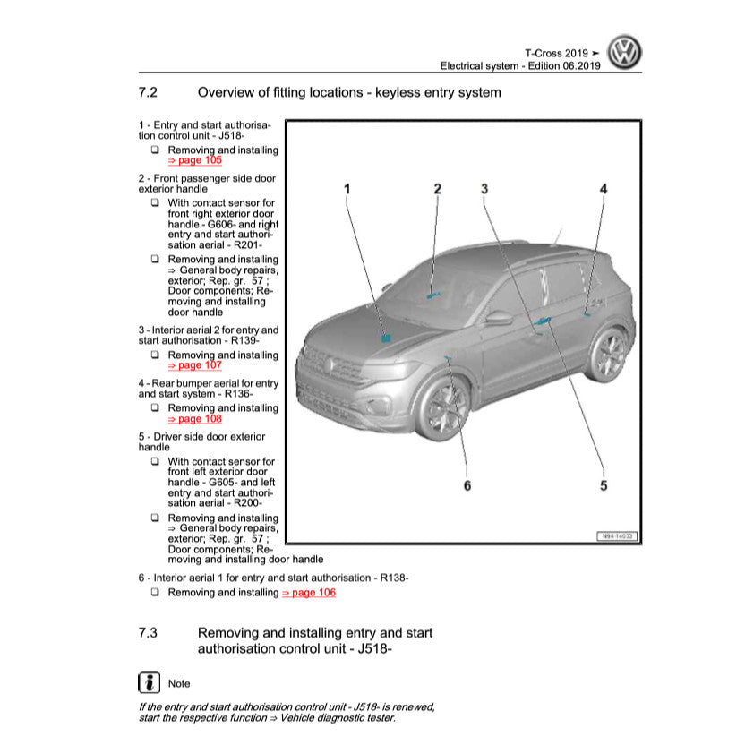 VW T-CROSS C11 2019+ Full Manual Set – Repair & Maintenance Manual