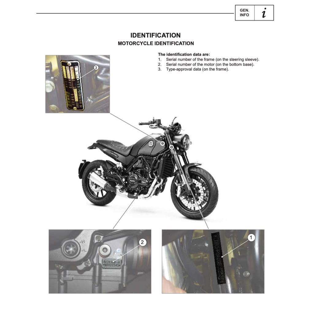 BENELLI LEONCINO BJ500 2017-2022 Full Manual Set – Repair & Maintenance Manual and Spare Parts Catalog and User Handbook