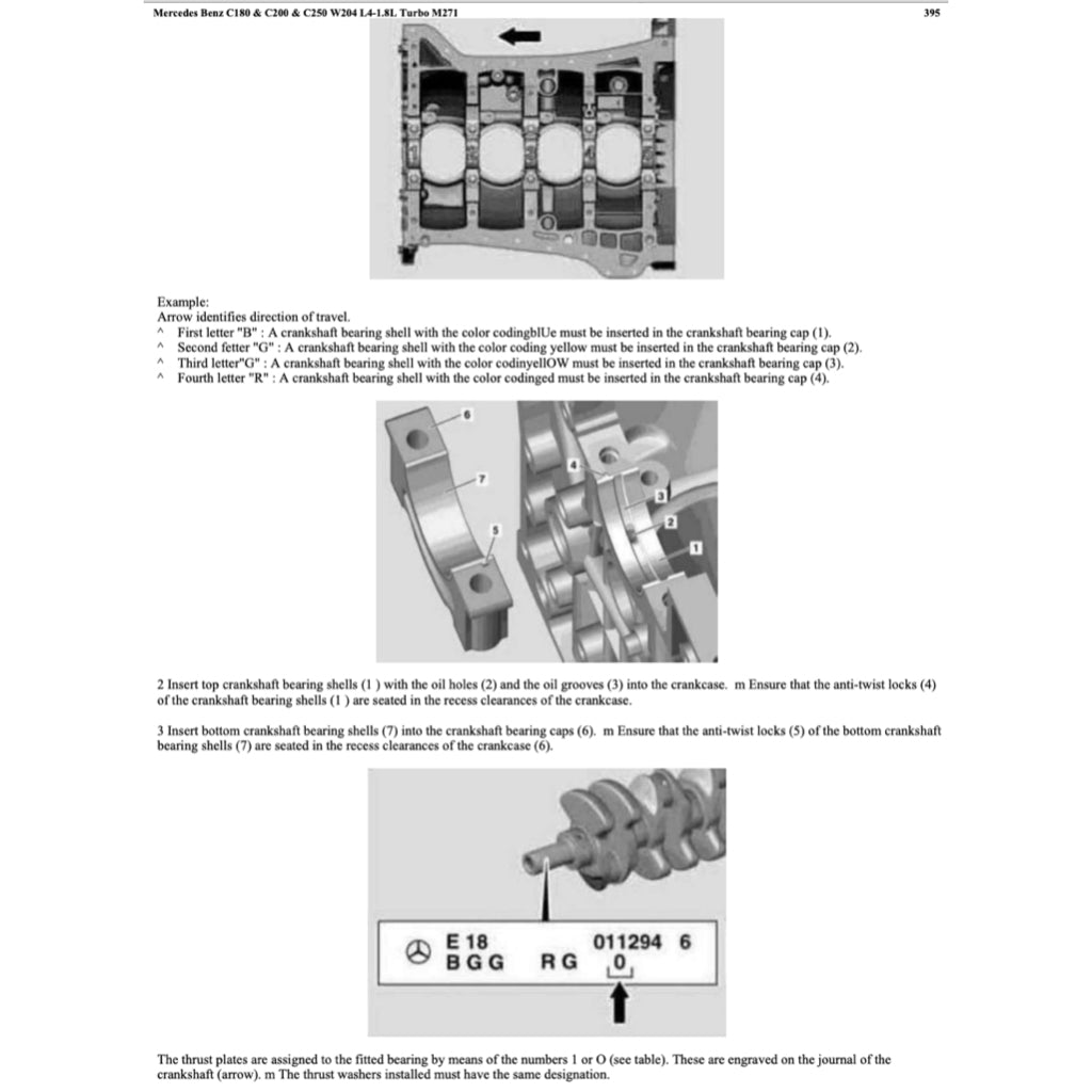 MERCEDES BENZ C-CLASS W204 M271 ENGINE 2007-2015 Full Manual Set – Repair & Maintenance Manual