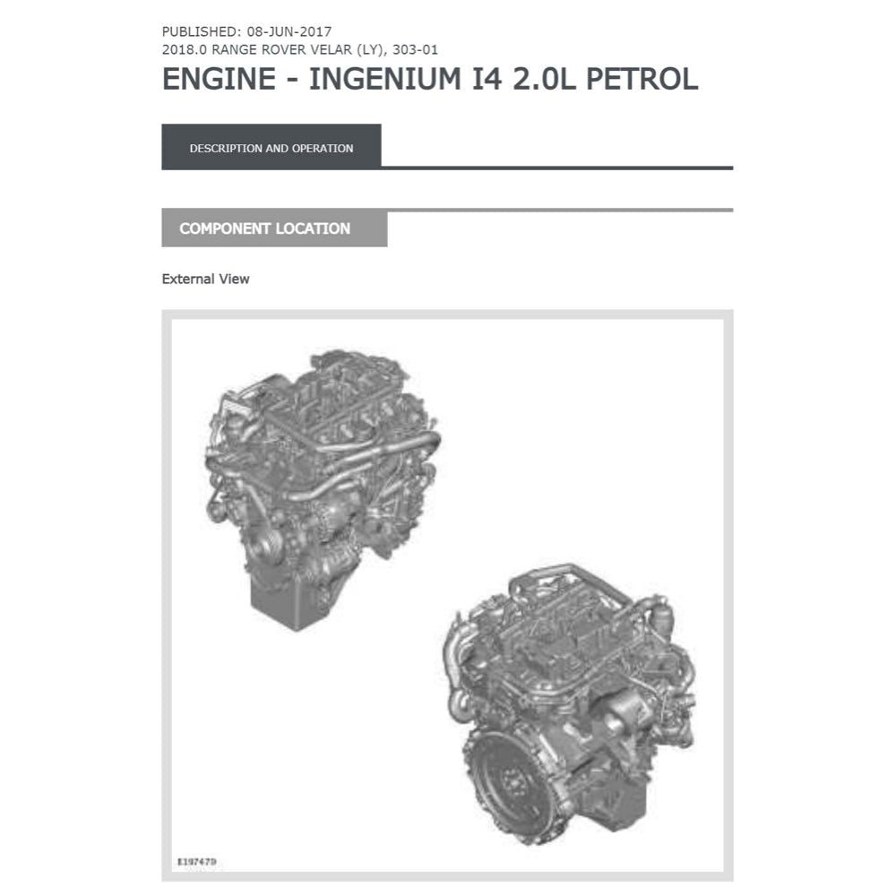 RANGE ROVER VELAR L560 2017-2023 Full Manual Set – Repair & Maintenance Manual