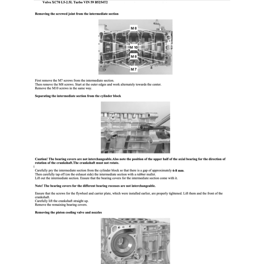 VOLVO V70 XC 2000-2007 Full Manual Set – Repair & Maintenance Manual