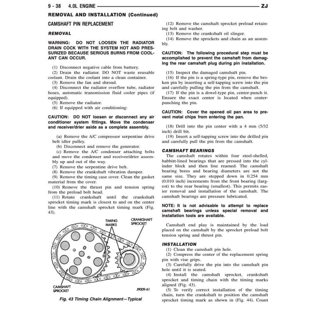 JEEP GRAND CHEROKEE ZJ 1993-1998 Full Manual Set – Repair & Maintenance Manualand Spare Parts Catalog