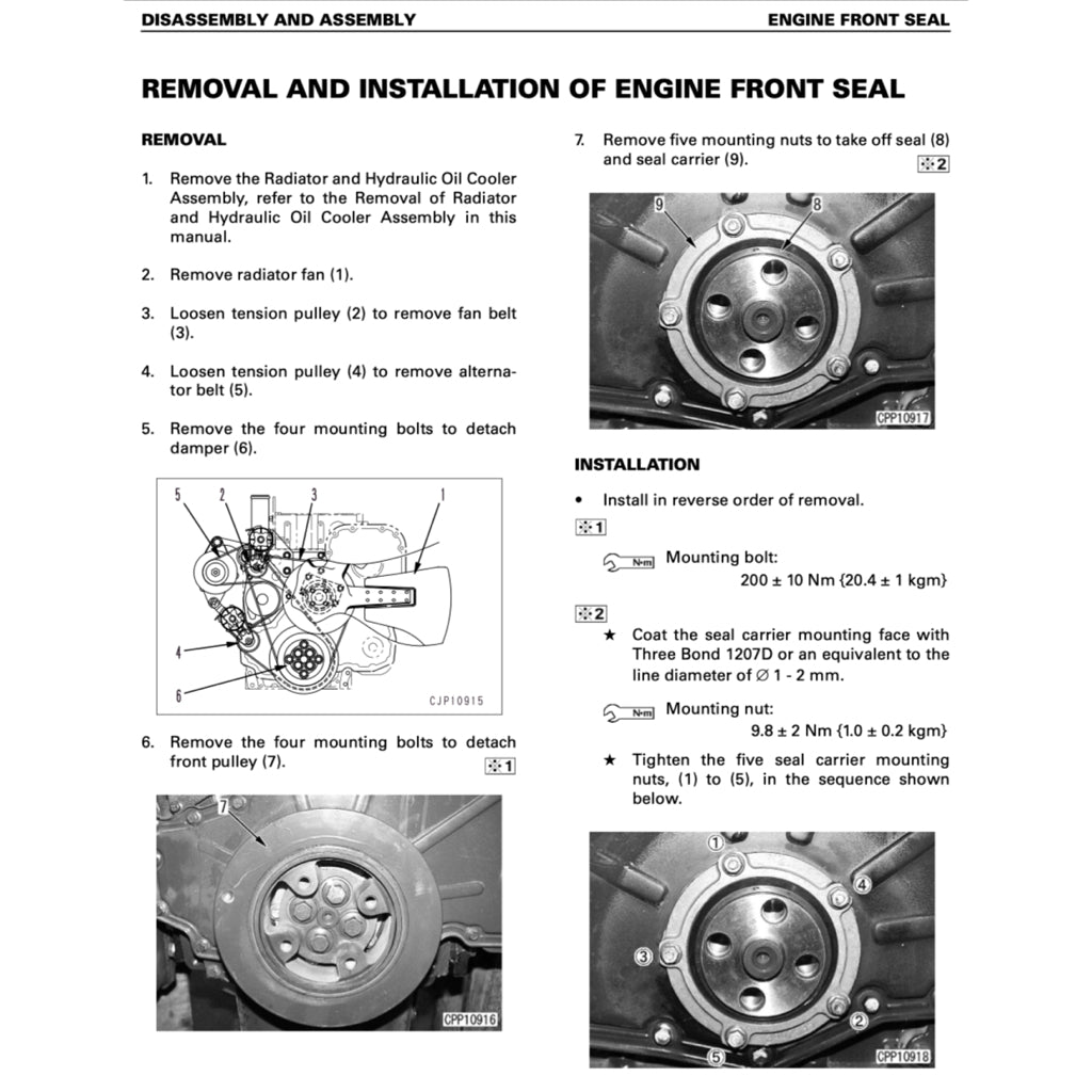KOMATSU PC300LC-6-7-8 / PC350LC-6-7-8 EXCAVATOR Workshop Repair Manual