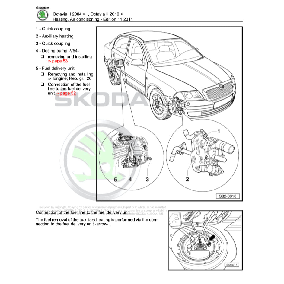 SKODA OCTAVIA 1Z 2004-2013 Full Manual Set – Repair & Maintenance Manual