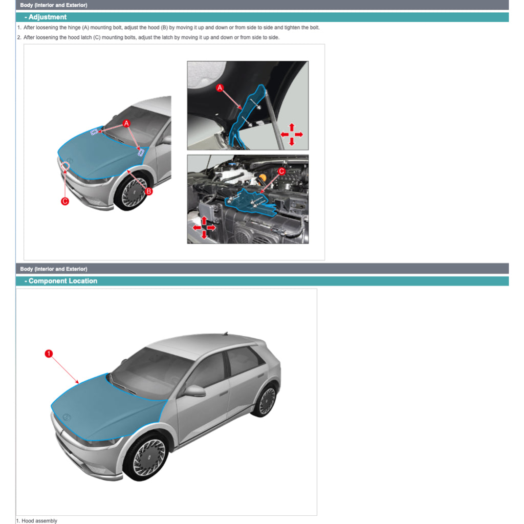 HYUNDAI IONIQ5 IONIQ 5 NE EV 2022-2023 Full Manual Set – Repair & Maintenance Manual