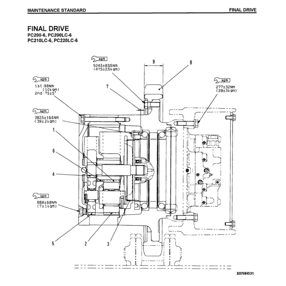 KOMATSU PC200/210/220/25 LC-6-7-8 Workshop Repair Manual
