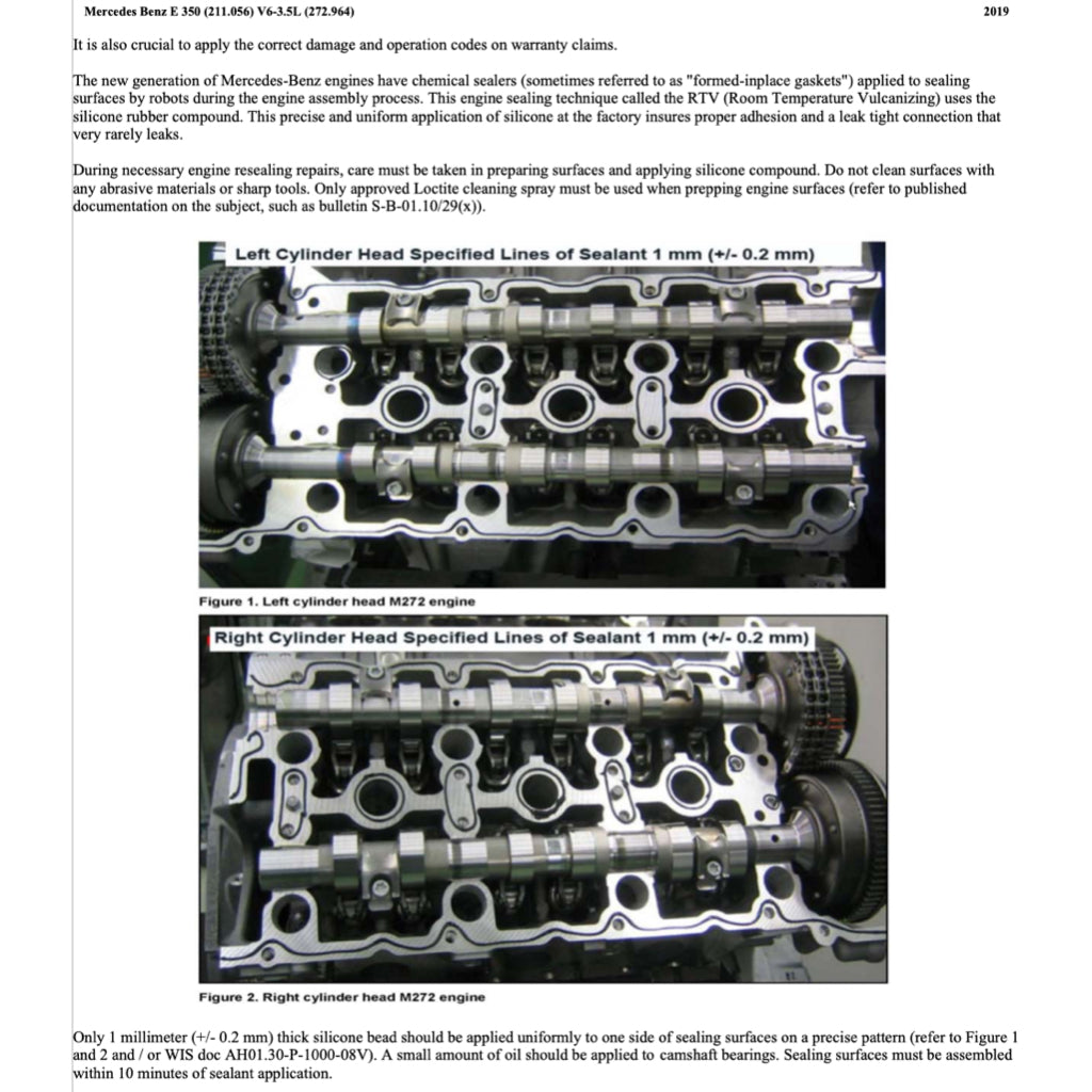 MERCEDES-BENZ E-CLASS W211 E350 M272 2002-2009 Full Manual Set – Repair & Maintenance Manual