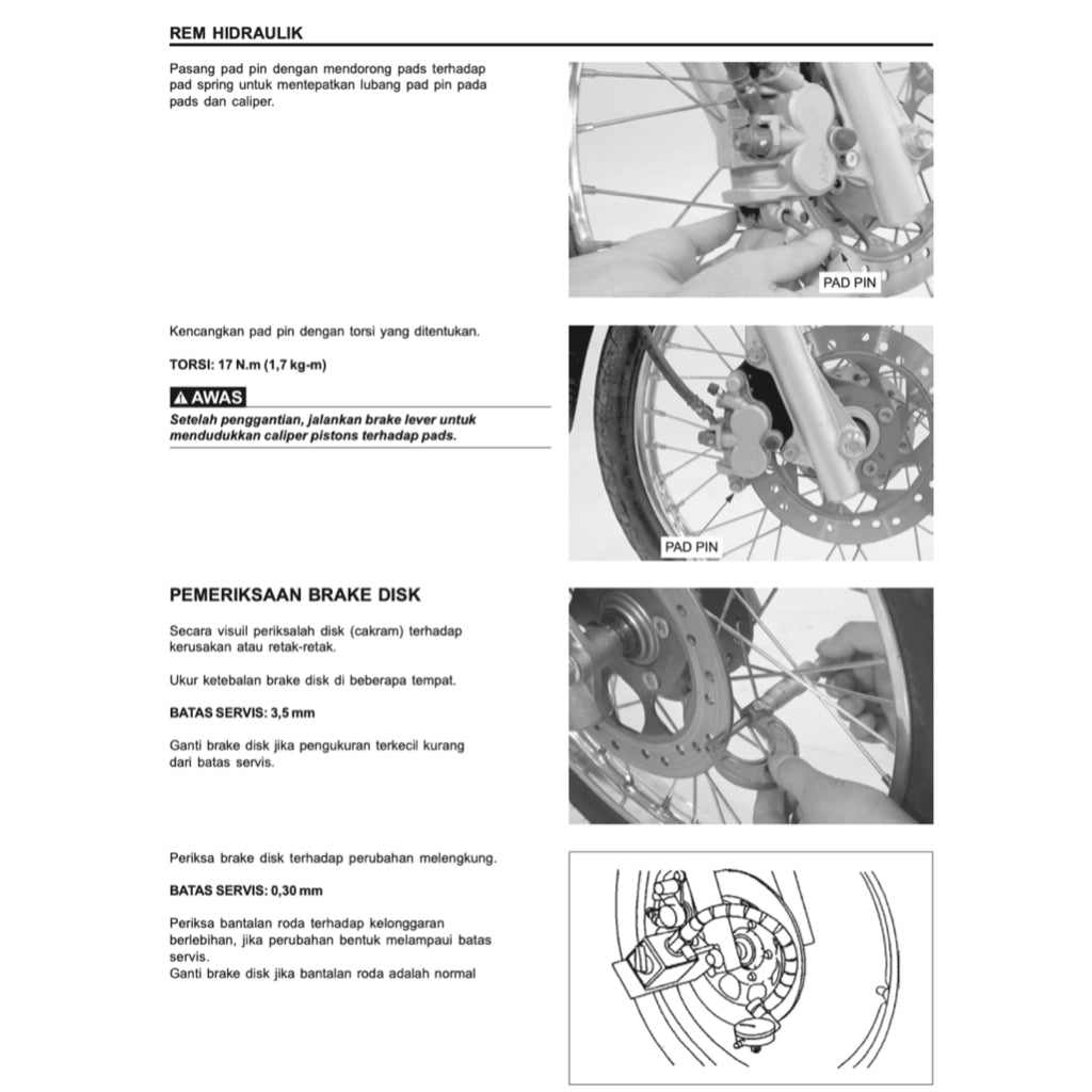 HONDA KARISMA 125 ANF 125 2002+ Full Manual Set – Repair & Maintenance Manual and Spare Parts Catalog / BUKU PEDOMAN REPARASI and KATALOG BAHAGIAN