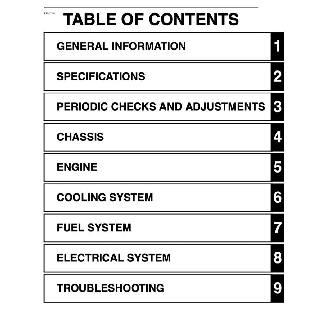 YAMAHA FZ1 FZ1000 FAZER 1000 2006-2015 Full Manual Set – Repair & Maintenance Manual and Spare Parts Catalog and User Handbook