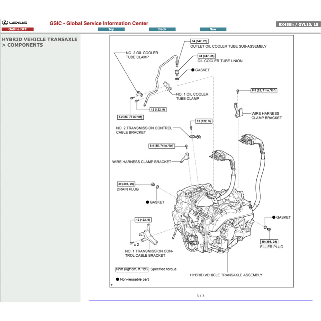 LEXUS RX450h GYL10/15 2009-2015 Full Manual Set – Repair & Maintenance Manual