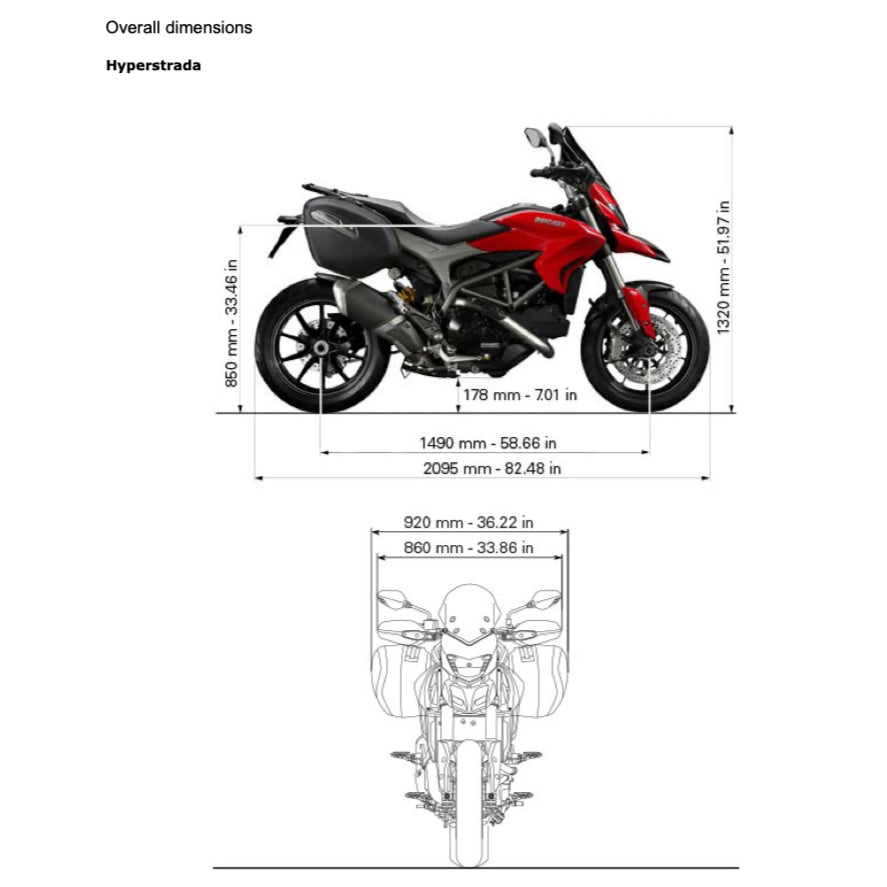 DUCATI HYPERSTRADA 821 2013-2017 Full Manual Set – Repair & Maintenance Manual and Spare Parts Catalog and User Handbook